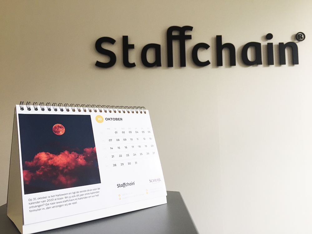 Wil jij in 2020 een leuke (gratis) kalender op kantoor?