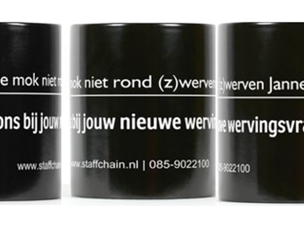 Word de held op kantoor met jouw eigen koffiemok!