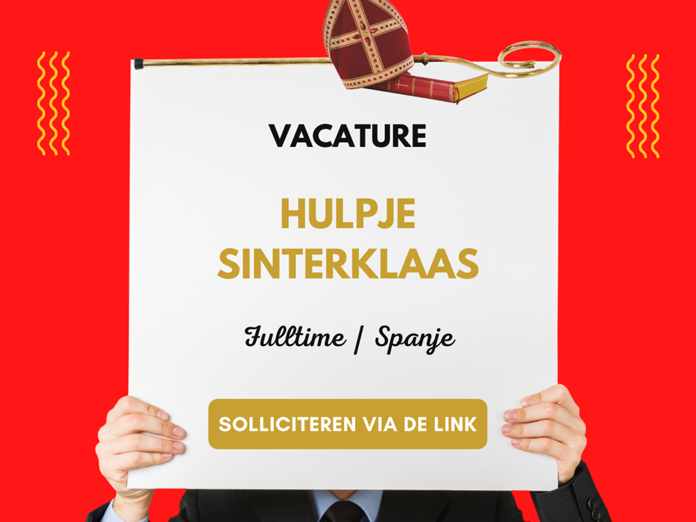 Vacature: Hulpje Sinterklaas gezocht!!!