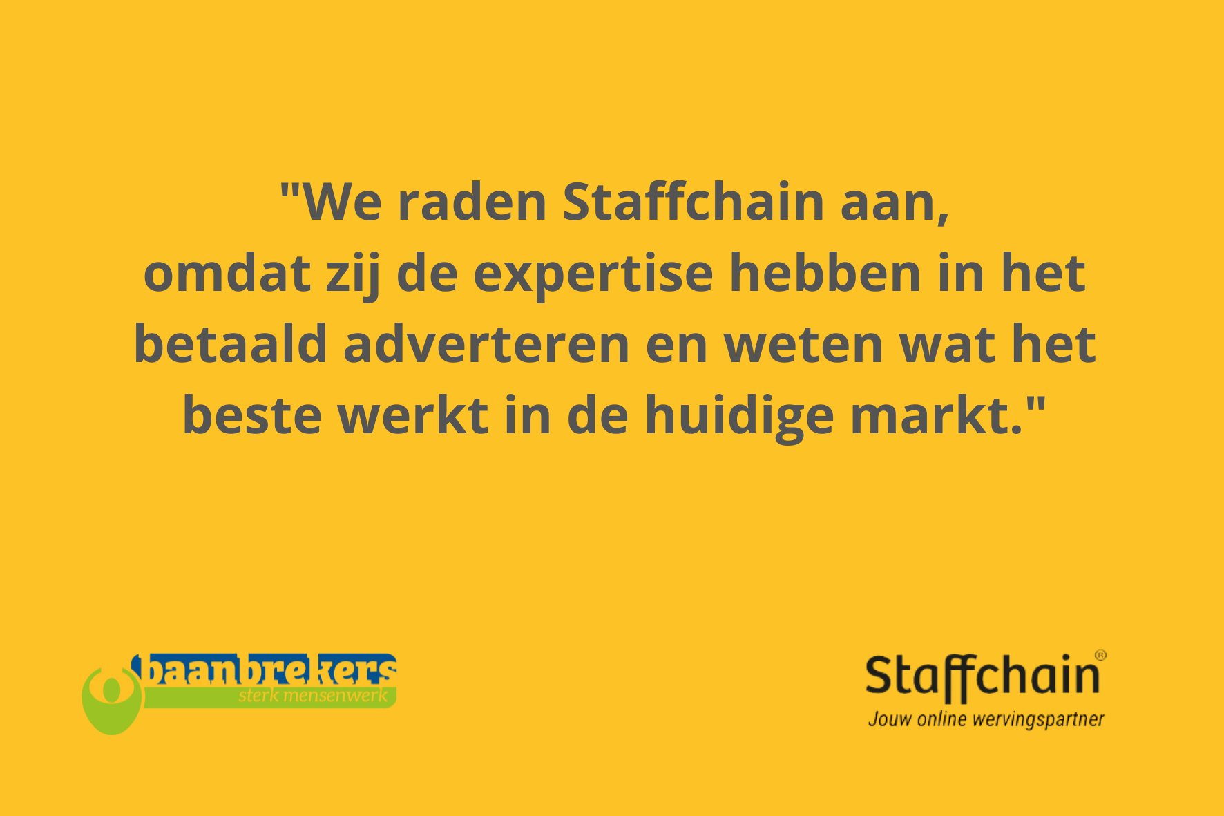 Samenwerking om trots op te zijn - Baanbrekers